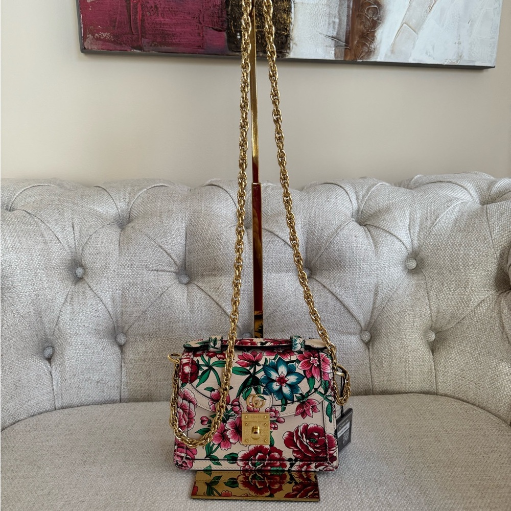 Auth. Gucci LIMITED EDITION Padlock Flower Bag - New Without Tags - Picture 3 of 14